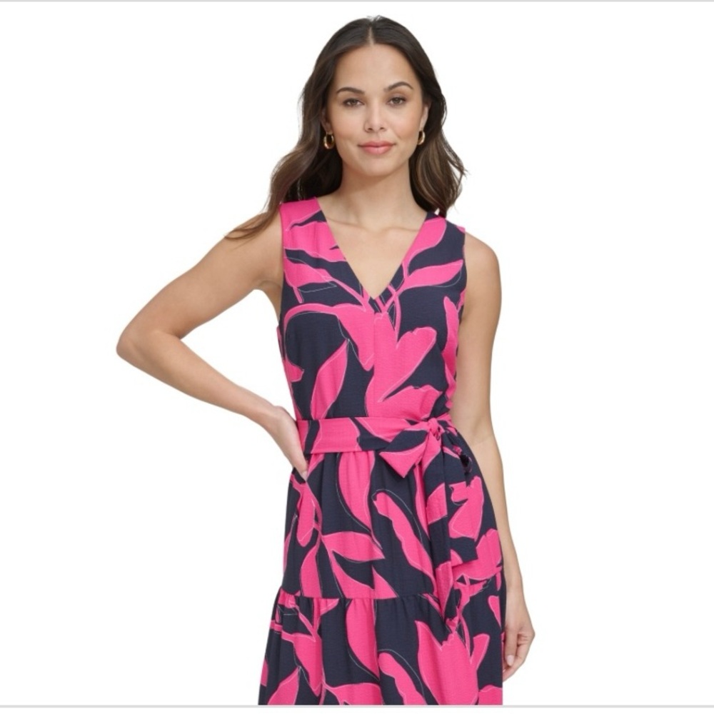 Dkny Sleeveless V-Neck Sundress - Picture 2 of 5